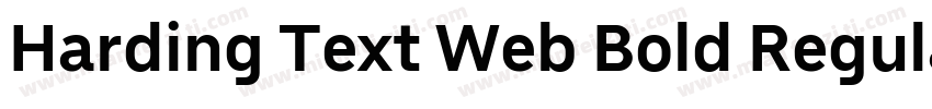 Harding Text Web Bold Regular字体转换
